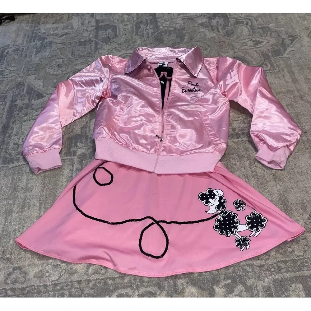Girls Spirit Halloween Sweetie Costume French Poodle Dress Jacket Sz Large 12-14 - Picture 1 of 6
